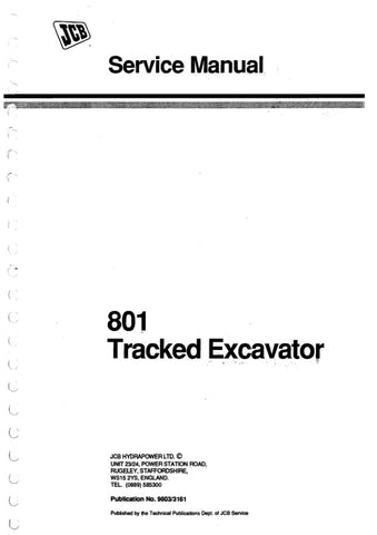 Unlock the full potential of your JCB 801 Tracked Excavator with the comprehensive Service Manual (9803/3161). This essential guide is designed to provide you with detailed insights into maintenance, troubleshooting, and repair procedures, ensuring your machine operates at peak performance.