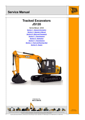Ensure your JCB JS120 Tracked Excavator operates at peak performance with the comprehensive Service Manual (9813/1300-02). This essential guide provides detailed instructions, diagrams, and troubleshooting tips, making it an invaluable resource for both seasoned professionals and DIY enthusiasts.
