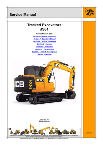  Unlock the full potential of your JCB JS81 Tracked Excavator with the comprehensive Service Manual (9813/2000-02). This essential guide is designed to provide you with detailed insights into maintenance, troubleshooting, and repair procedures, ensuring your machine operates at peak performance.