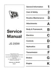 Unlock the full potential of your JCB JS 200W Wheel Excavator with the comprehensive Service Manual (9803/6320). This essential guide is designed to provide you with detailed insights into maintenance, troubleshooting, and repair procedures, ensuring your equipment operates at peak performance.