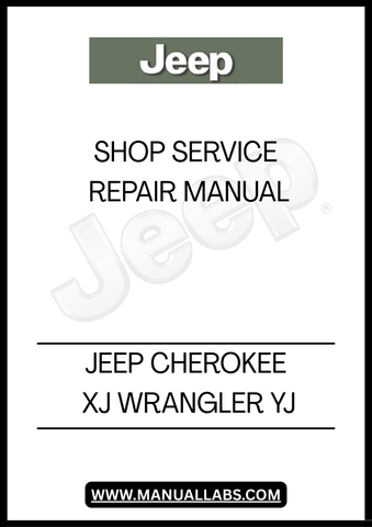 REV UP YOUR REPAIR SKILLS WITH THE JEEP CHEROKEE XJ WRANGLER YJ SHOP SERVICE REPAIR MANUAL. THIS COMPREHENSIVE GUIDE IS DESIGNED SPECIFICALLY FOR JEEP ENTHUSIASTS AND MECHANICS, PROVIDING DETAILED INSTRUCTIONS AND DIAGRAMS TO TACKLE ANY MAINTENANCE OR REPAIR TASK WITH CONFIDENCE. WHETHER YOU'RE A SEASONED PRO OR A DIY NOVICE, THIS MANUAL IS YOUR GO-TO RESOURCE FOR KEEPING YOUR JEEP IN PEAK CONDITION.