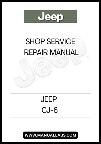 UNLOCK THE FULL POTENTIAL OF YOUR JEEP CJ-6 WITH OUR COMPREHENSIVE SHOP SERVICE REPAIR MANUAL. THIS ESSENTIAL GUIDE IS DESIGNED FOR BOTH SEASONED MECHANICS AND DIY ENTHUSIASTS, PROVIDING DETAILED INSTRUCTIONS AND EXPERT INSIGHTS TO KEEP YOUR VEHICLE RUNNING SMOOTHLY.&nbsp;