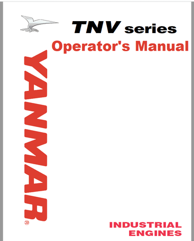 JOHN DEERE, YANMAR TNV SERIES INDUSRIAL ENGINE OPERATOR'S MANUAL OATNVG00101