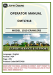  Discover the comprehensive operator manual for John Deere 1010 Crawlers (OMT17418). Access essential information for optimal performance and maintenance.