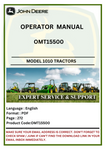 . Access the John Deere 1010 tractor operator manual (OMT15500) for detailed guidance on operation, maintenance, and troubleshooting to enhance your farming efficiency.