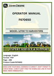  Find the complete operator manual for the John Deere 1270E T2 forestry wheeled harvester. Enhance your understanding and maximize machine efficiency.