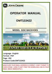  Discover the comprehensive operator manual for John Deere 315C Backhoes (OMT133422). Enhance your equipment knowledge and ensure optimal performance today.