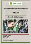 Get the complete Operation and Test Manual for the John Deere 315SJ Side Shift Loader TM11198. Maximize your loader's capabilities with our expert insights.