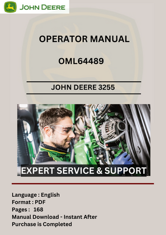 Discover the comprehensive operator manual for the John Deere 3255 tractor. Download the PDF file OML64489 for essential maintenance and operation guidelines.