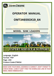 Explore the operator manual for John Deere 524K Construction Loaders. Get detailed insights and guidelines to maximize your loader's efficiency and safety.