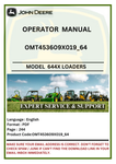  Unlock the full potential of your John Deere 644X construction loader with our detailed operator manual. Essential tips and guidelines await you.