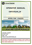 Explore the operator manual for John Deere 724K Construction Loaders. Get vital insights and operational guidelines to maximize your equipment's capabilities.