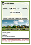 Get the complete operation and test manual for John Deere 770G, 770GP, 772G, and 772GP graders. Improve your understanding and usage of these powerful machines.