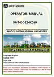 Discover the comprehensive operator manual for John Deere 953MH and 959MH tracked harvesters. Access essential information and enhance your equipment's performance.