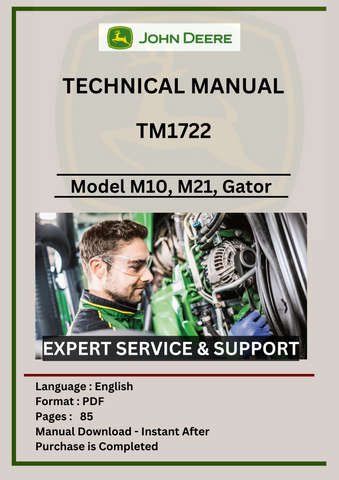 Access the John Deere M10, M21, and M23 walk-behind mower technical manual TM1722. Get expert insights and maintenance tips for optimal mower performance.