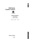 John Deere 1000 Series Crawler Tractors Service Manual SM2034 - PDF File