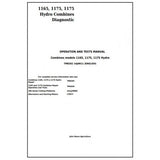 John Deere 1165, 1175, 1175 Hydro Combine Operation & Diagnostic Test Manual TM8202 - PDF File