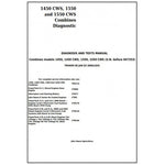 John Deere 1450, 1450CWS, 1550, 1550CWS Combines Diagnosis & Test Manual TM4699 - PDF File