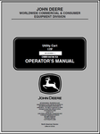 John Deere 17P Utility Cart Manual OMM156786