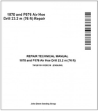 John Deere 1870, P576 Air Hoe Drill Repair Technical Manual TM128119 - PDF File