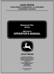 John Deere 30-Inch Mechanical Tiller Operator’s Manual 