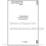 John Deere 3005 Compact Utility Tractor Technical Manual TM102919 - PDF File