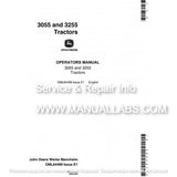 John Deere 3055, 3255 Tractor Operator's Manual OML64489 - PDF File