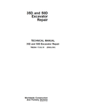 John Deere 35D, 50D Compact Excavator Technical Repair Manual TM2264 - PDF File Download