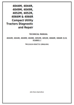 John Deere 4044M, 4044R, 4049M, 4049R, 4052M, 4052R, 4066M, 4066R Tractor Diagnostic & Repair Technical Manual TM131019 - PDF File