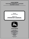 John Deere 45 And 90 Gallon Sprayer Manual OMM158792