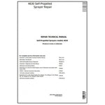 John Deere 4630 Self-Propelled Sprayer Repair Technical Manual TM106119 - PDF File