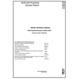 John Deere 4630 Self-Propelled Sprayer Repair Technical Manual TM106119 - PDF File