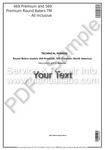 John Deere 469, 569 Hay & Forage Round Balers Technical Service Manual TM121319 - PDF File Download