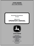 John Deere 47-Inch Quick Hitch Snowblower Manual 