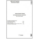 John Deere 4890 Self Propelled Hay and Forage Wind rower Repair Technical Manual TM1617 - PDF File