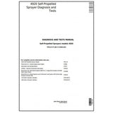 John Deere 4920 Self-Propelled Sprayer Diagnosis & Test Manual TM2125 - PDF File Download