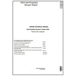 John Deere 4920 Self-Propelled Sprayer Repair Technical Manual TM2124 - PDF File Download
