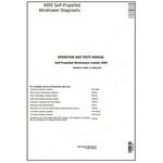 John Deere 4995 Self Propelled Hay and Forage Windrower Operation & Diagnostic Test Manual TM2036 - PDF File