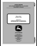 John Deere 60-Inch Mower Deck (SN.010001) Operator's Manual OMM145652 - PDF File Download