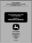 John Deere 600 Liter High Dump Material Collection System Manual OMTCU16532