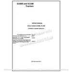 John Deere 6100B, 6110B 2WD or MFWD Tractor Repair Manual TM700019 - PDF File