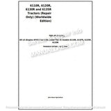 John Deere 6110R, 6120R, 6130R and 6135R Tractor Repair Manual TM406819 - PDF File