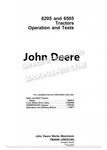 John Deere 6205, 6605 Tractor Operation & Test Manual TM4608 - PDF File