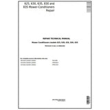 John Deere 625, 630, 635, 830 and 835 Mower Conditioner Repair Technical Manual TM101419 - PDF File
