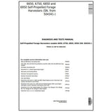 John Deere 6650, 6750, 6850, 6950 Self Propelled Forage Harvester Diagnosis & Test Manual TM4631 - PDF File