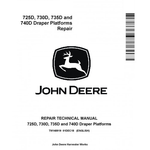 John Deere 725D, 730D, 735D, 740D Draper Platforms Repair Technical Manual TM148919 - PDF File