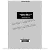 John Deere 7330 2WD or MFWD Tractor Diagnostic & Test Service Manual TM401119 - PDF File