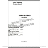 John Deere 7330 Premium Tractor 2WD or MFWD USA Repair Technical Manual TM400219 - PDF File