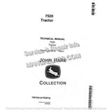 John Deere 7520 4WD Articulated Tractor Technical Manual TM1053 - PDF File