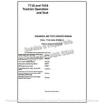 John Deere 7715, 7815 Tractor Diagnostic & Test Service Manual TM2516 - PDF File